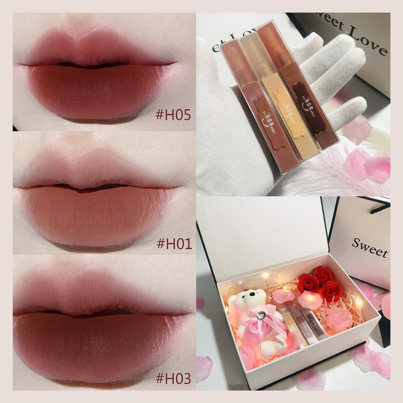Hộp Quà Tặng Bạn Gái, Hộp Quà Đựng Son, Hộp Valinetine, Quà Tặng Sinh Nhật (set 01 son kèm phụ kiện)